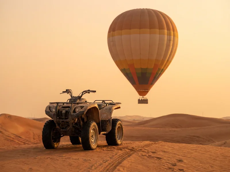 Balão + Quadriciclo Biking Combo Dubai package