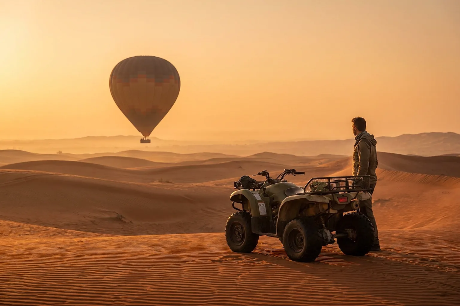 Balão + Quadriciclo Biking Combo Dubai - Dubai desert celebration